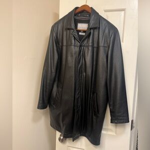 Vintage Men’s Wilsons Leather M. Julian Thinsulate Leather Car Coat, Jacket Sz L